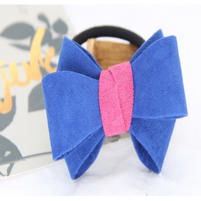 Hair Tie Bowknot Soft Elastic Hair Band Ponytail Holder Hair Ties for Girls